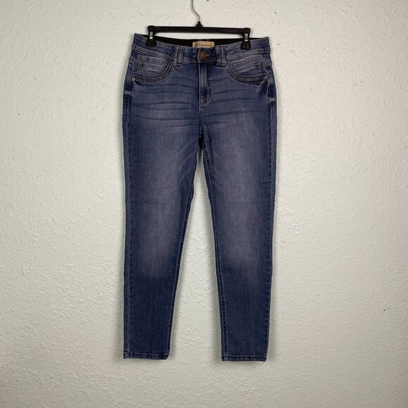 Democracy Women’s Ab Solution Skinny Jeans Size 8 Blue Stretch Denim 31x27 - Picture 1 of 16